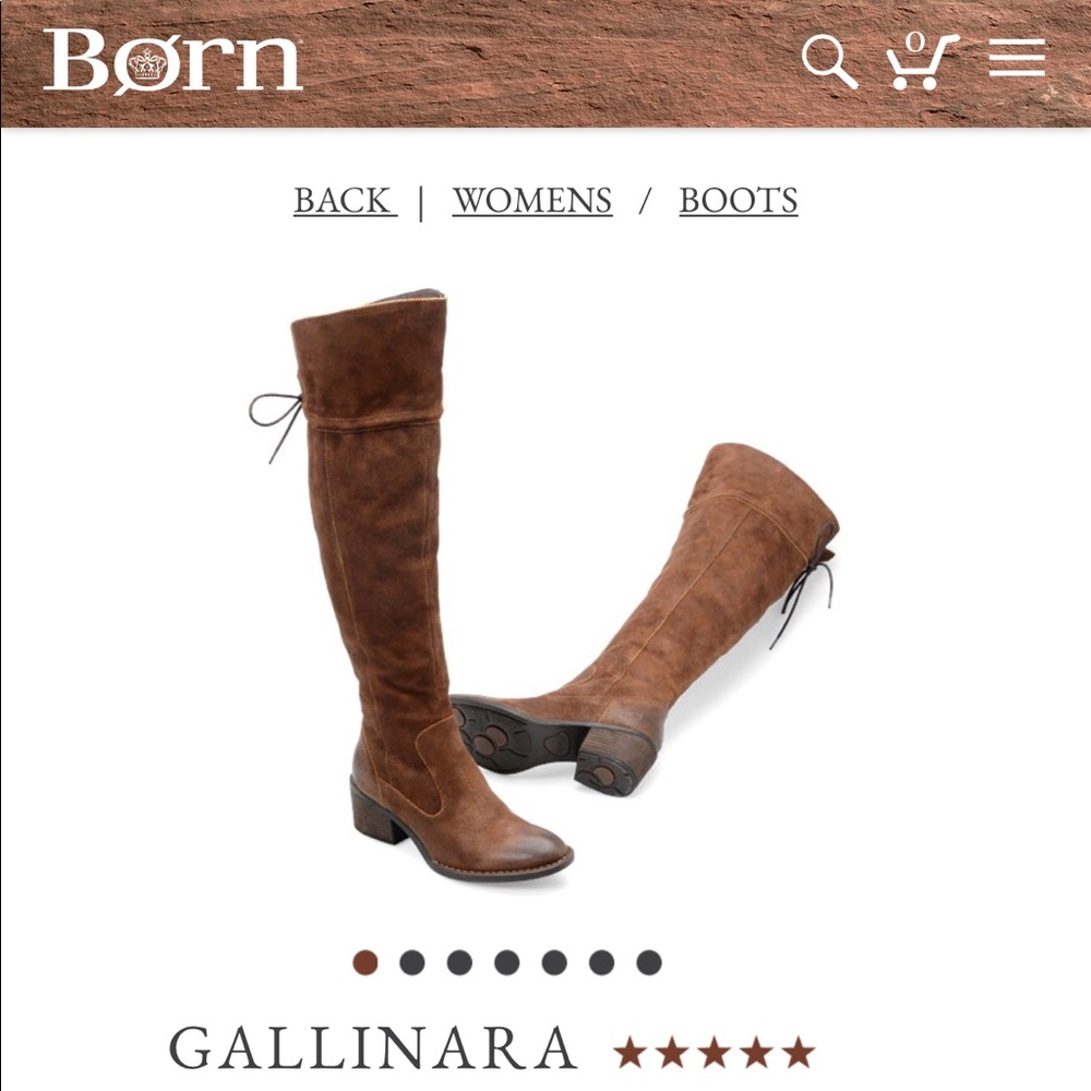 Born Over-the-Knee Boots Sz 10 (fits 9.5)